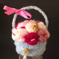 Innocent Smoothies Big Knit Hat Patterns - Flower Basket
