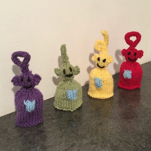 Innocent Smoothies Big Knit Teletubbies Hats