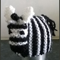 Innocent Smoothies Big Knit Hat Pattern Zebra